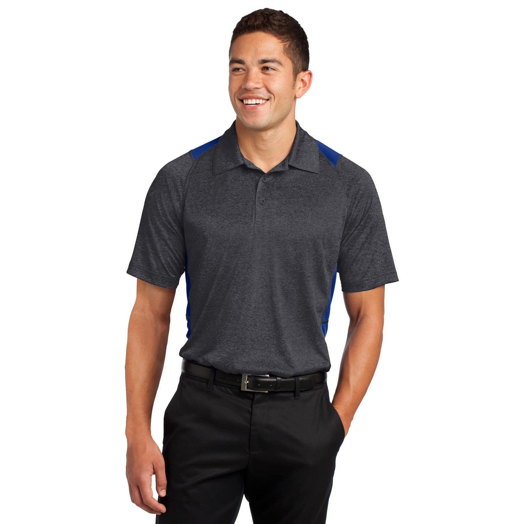 Sport-Tek-Sport-Tek® Heather Colorblock Contender™ Polo. ST665-MedTech-3